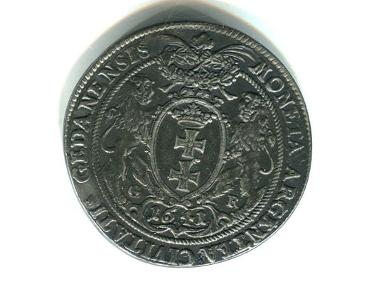 POLSKA. Władysław IV. Wasa. Tolar 1641. Gdańsk. REPLIKA.