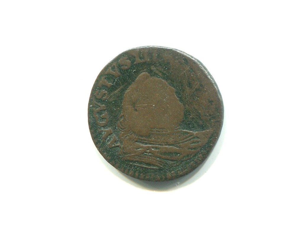 POLSKA. August III 1 grosz 1755/H.