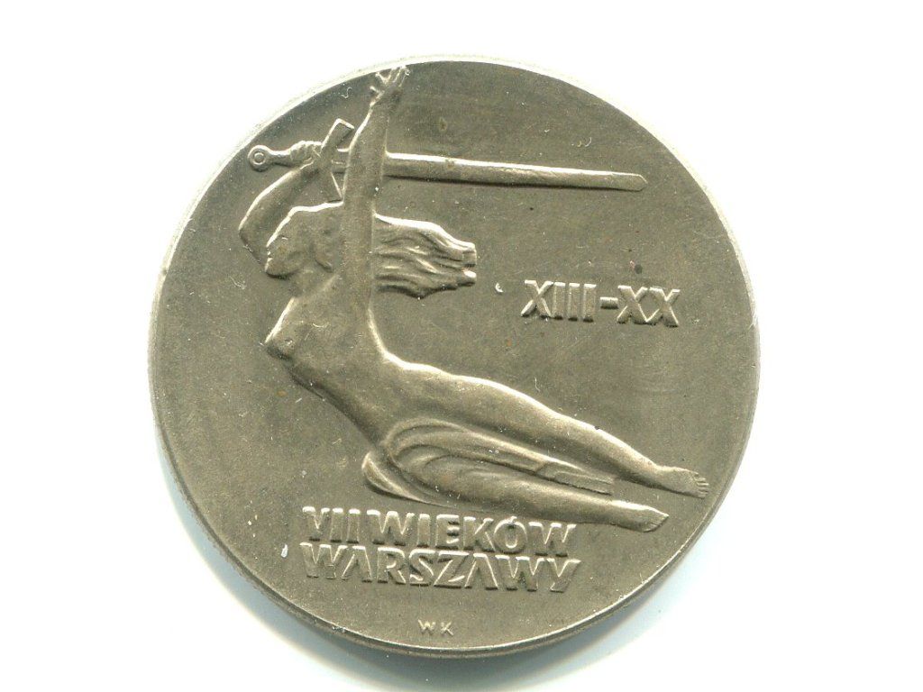 POLSKA. 10 złotych 1965. VII wieków Warszawa.