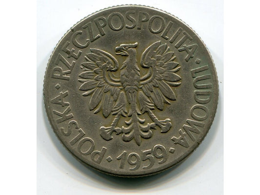 POLSKA. 10 złotych 1959. Kościuszko.