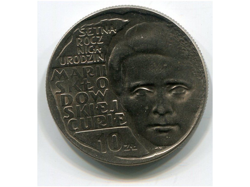 POLSKA. 10 złotych 1967. Maria Skłodowska-Curie.