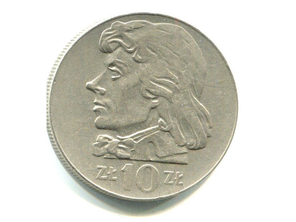 POLSKA. 10 złotych 1973. Kościuszko.