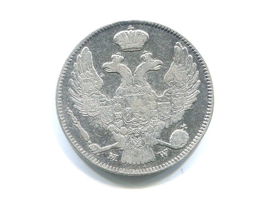 POLSKA. 2 złote / 30 kopiejek 1839/MW. Ag.
