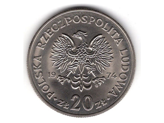 POLSKA. 20 złotych 1974. Nowotka.