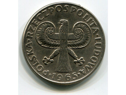 POLSKA. 10 złotych 1965. 700 lat Warszawy (Kolumna).