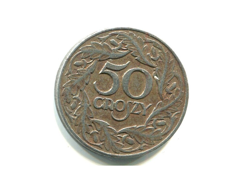 POLSKA. 50 groszy 1938. Fe, bez znaku mennicy.