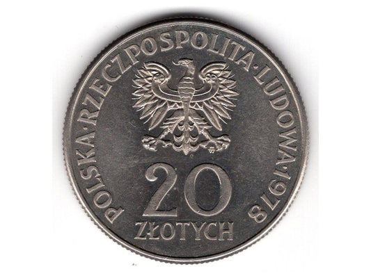POLSKA. 20 złotych 1978. Konopnicka.