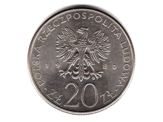 POLSKA. 20 złotych 1980. Dar Pomorza.
