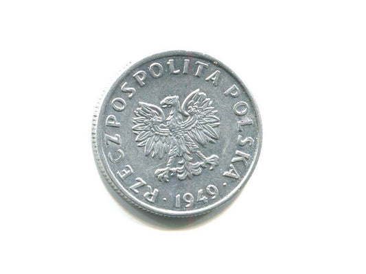 POLSKA. 5 groszy 1949. Al.