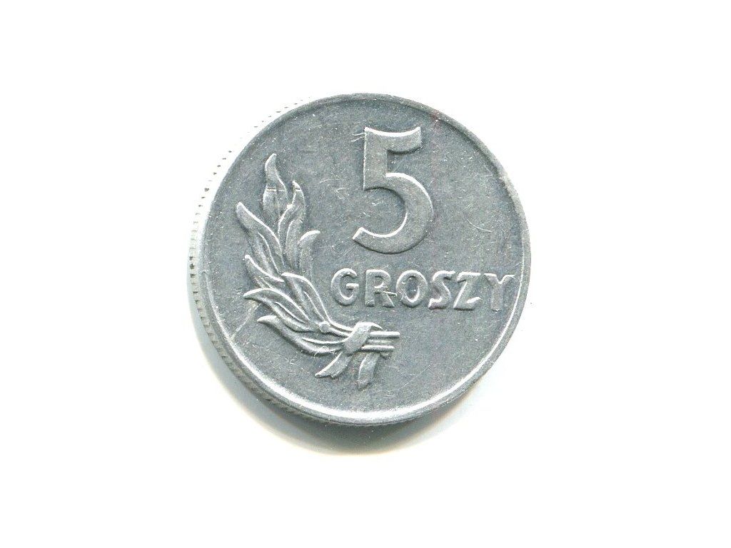POLSKA. 5 groszy 1949. Al.