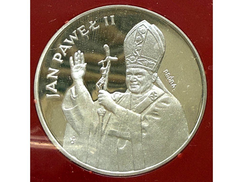 POLSKA. 1000 złotych 1982. Jan Paweł II. DOWÓD. PRÓBA. Ag.
