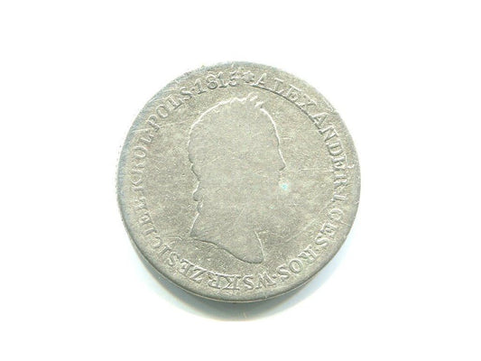 POLSKA. 1 złoty słupek 1830/FH. Ag.