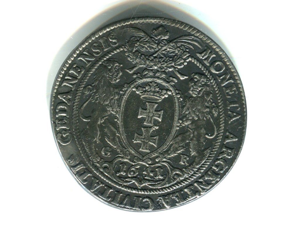 POLSKA. Władysław IV. Wasa. Tolar 1641. Gdańsk. REPLIKA.