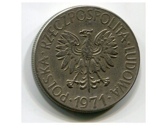 POLSKA. 10 złotych 1971. Kościuszko.