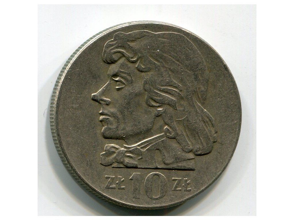 POLSKA. 10 złotych 1971. Kościuszko.