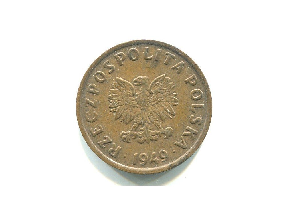 POLSKA. 5 groszy 1949. Brąz.