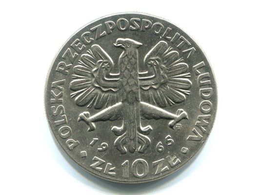 POLSKA. 10 złotych 1965. VII wieków Warszawa.