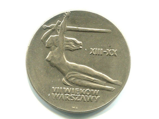POLSKA. 10 złotych 1965. VII wieków Warszawa.