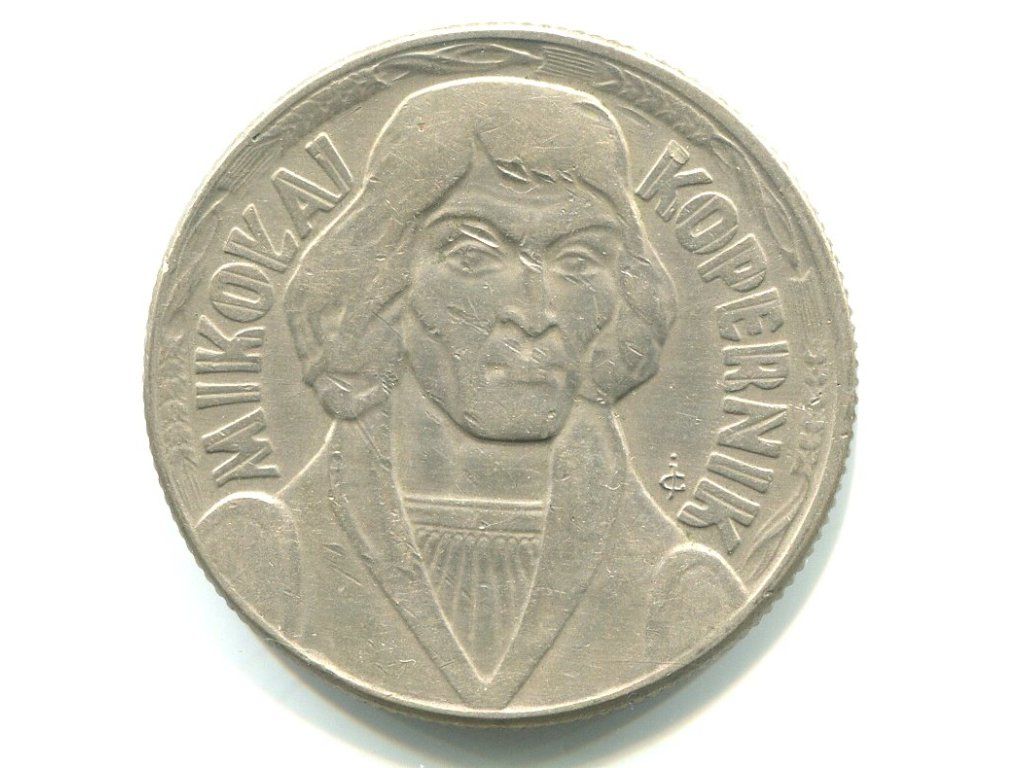 POLSKA. 10 złotych 1965. Kopernik.
