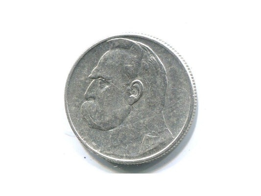 POLSKA. 2 złote 1934. Piłsudski. Ag.