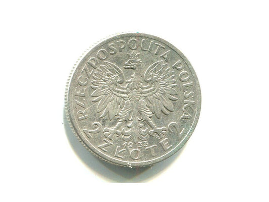 POLSKA. 2 złote 1932. Św. Jadwiga. Ag.
