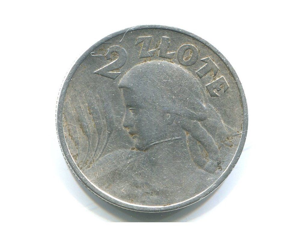 POLSKA. 2 złote 1924, stempel odwrócony Ag.