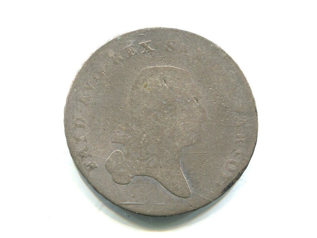 SACHSEN - Polska / Polska. 1/6 talary 1813. Ag.