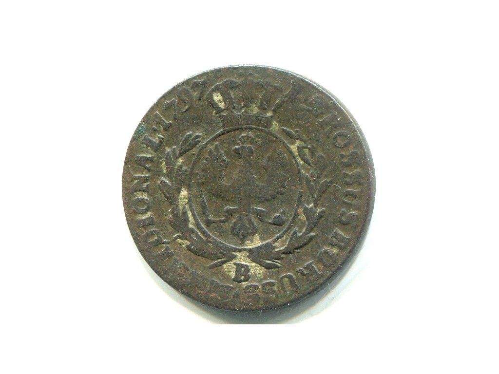 POLSKA. Fryderyk Wilhelm II 1 Grosz 1797/B.