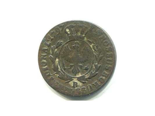 POLSKA. Fryderyk Wilhelm II 1 Grosz 1797/B.