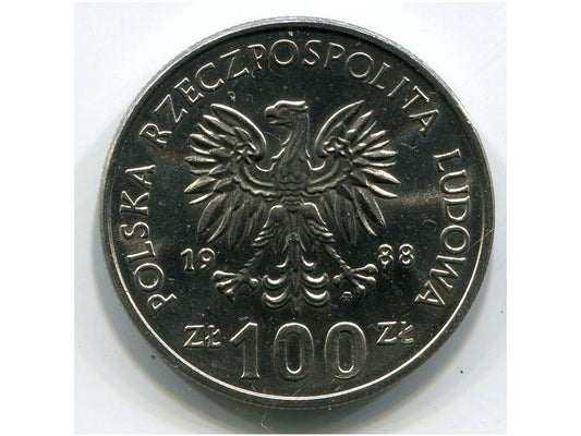 Polska. 100 złotych 1988. Jadwiga.