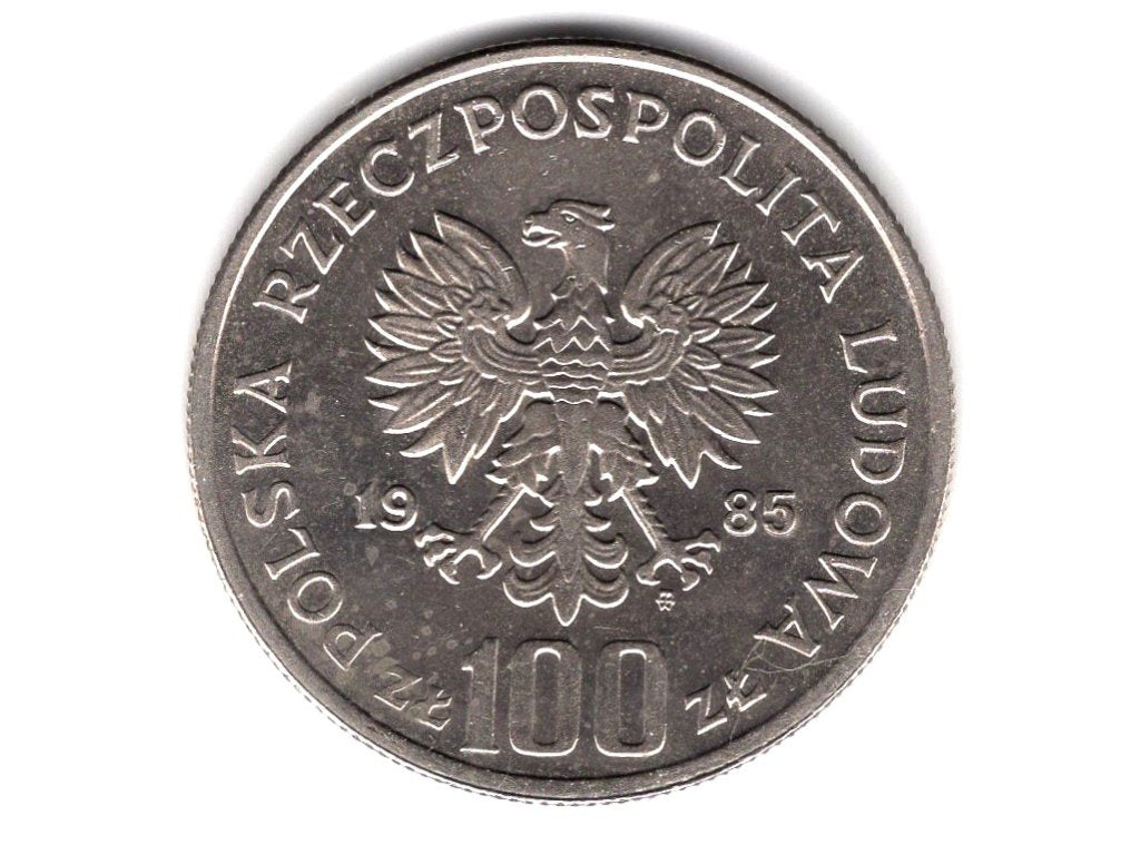 Polska. 100 złotych 1985. Król Przemysław II.