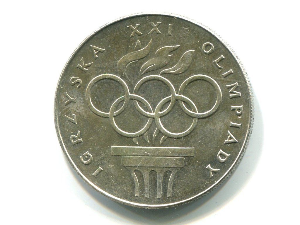 POLSKA. 200 złotych 1976. XXI. igrzyska olimpijskie. Ag.