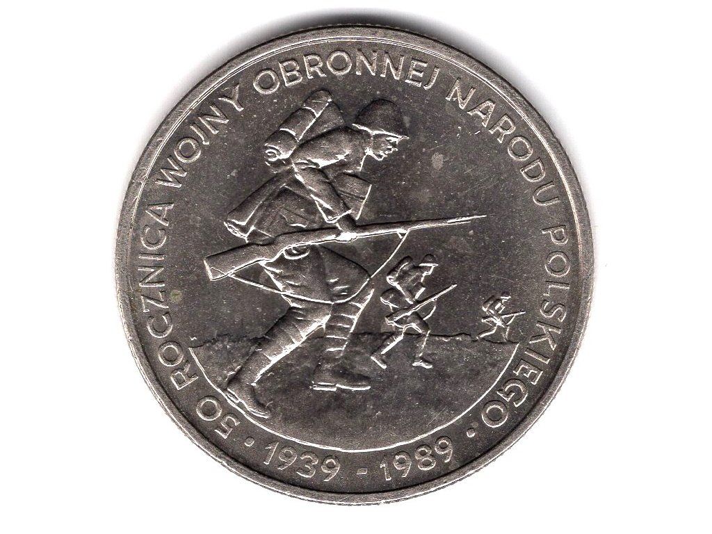 POLSKA. 500 złotych 1989. 50. rocznica wojny obronnej Polski.