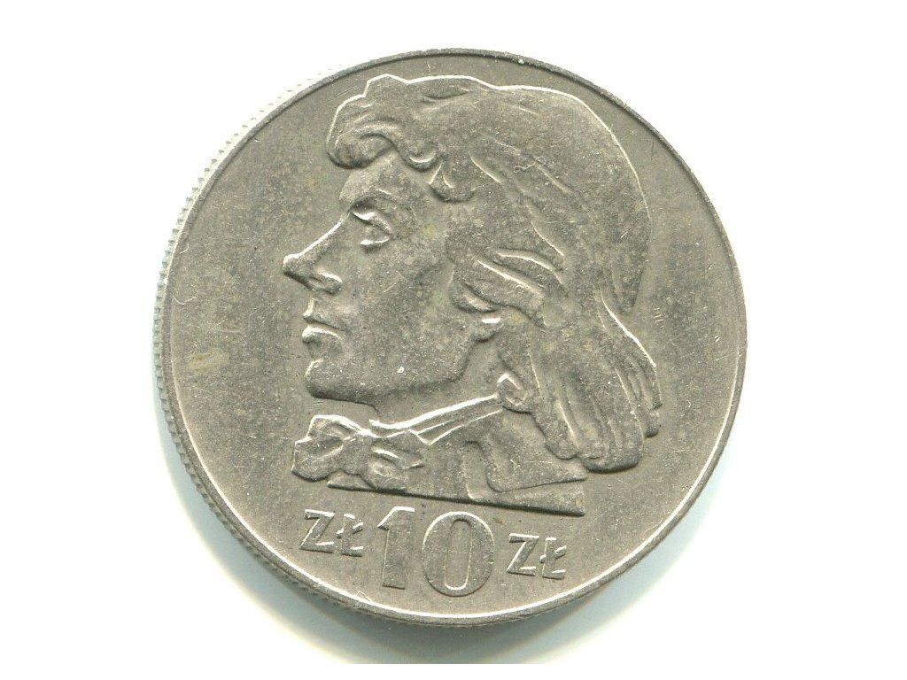 POLSKA. 10 złotych 1970. Kościuszko.