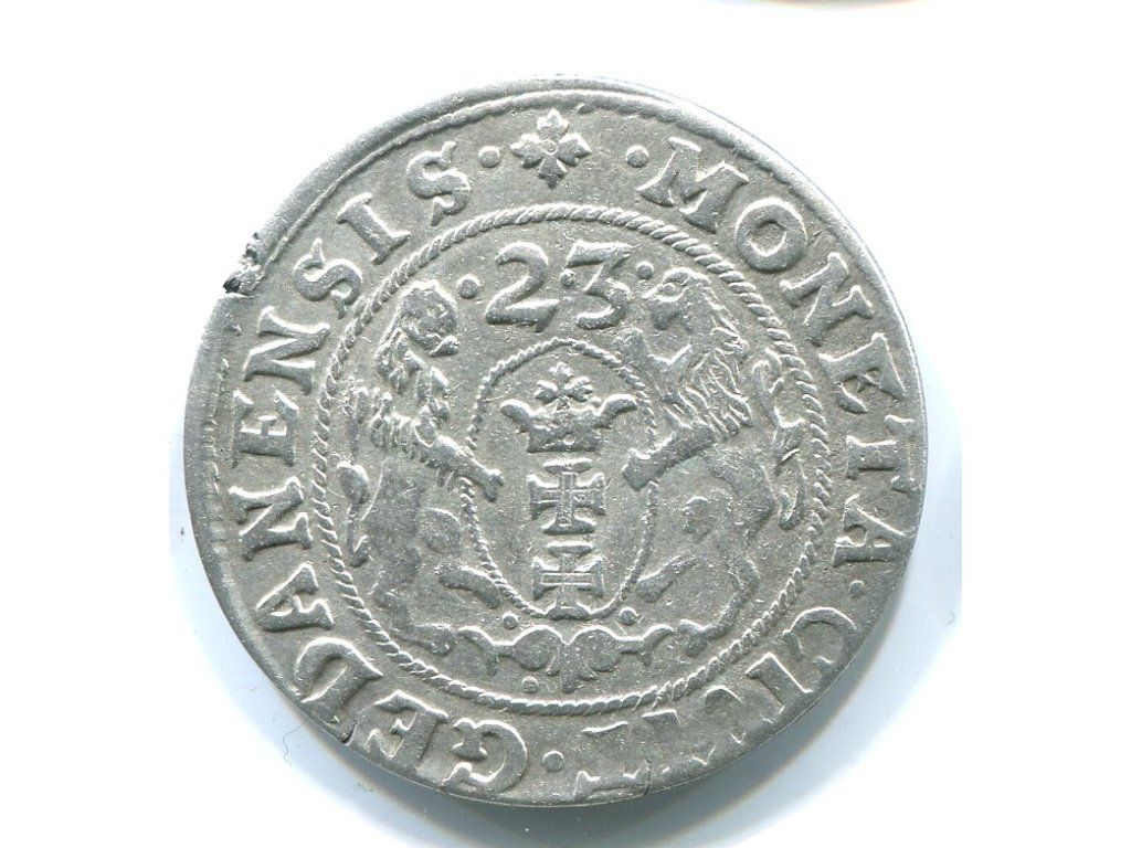 POLSKA. Zygmunt III. Wasa. Ort 1623. Gdańsk. Fałszerstwo?. Ag.
