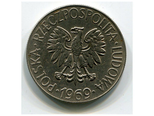 POLSKA. 10 złotych 1969. Kościuszko.