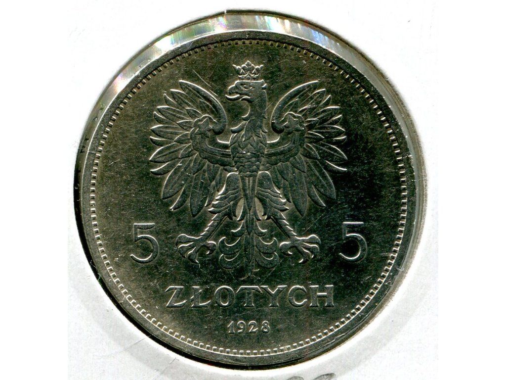 POLSKA. 5 złotych 1928. Nike. Ag.