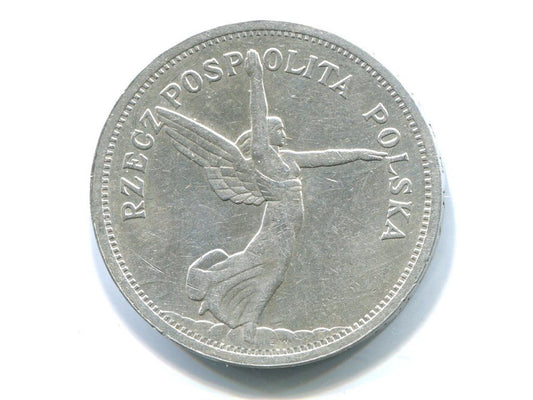 POLSKA. 5 złotych 1928. Nike. Ag.