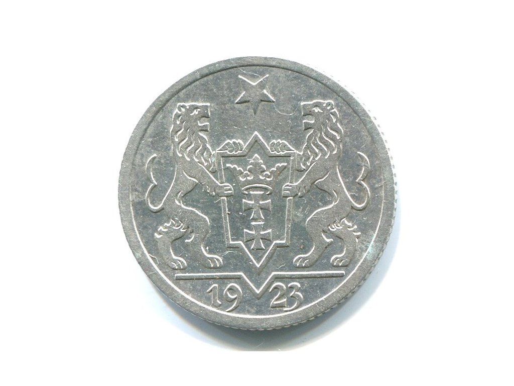 DANZYG / Gdańsk. 1 Gulden 1923. Ag.