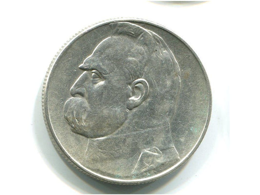 POLSKA. 5 złotych 1936. Piłsudski, Ag.