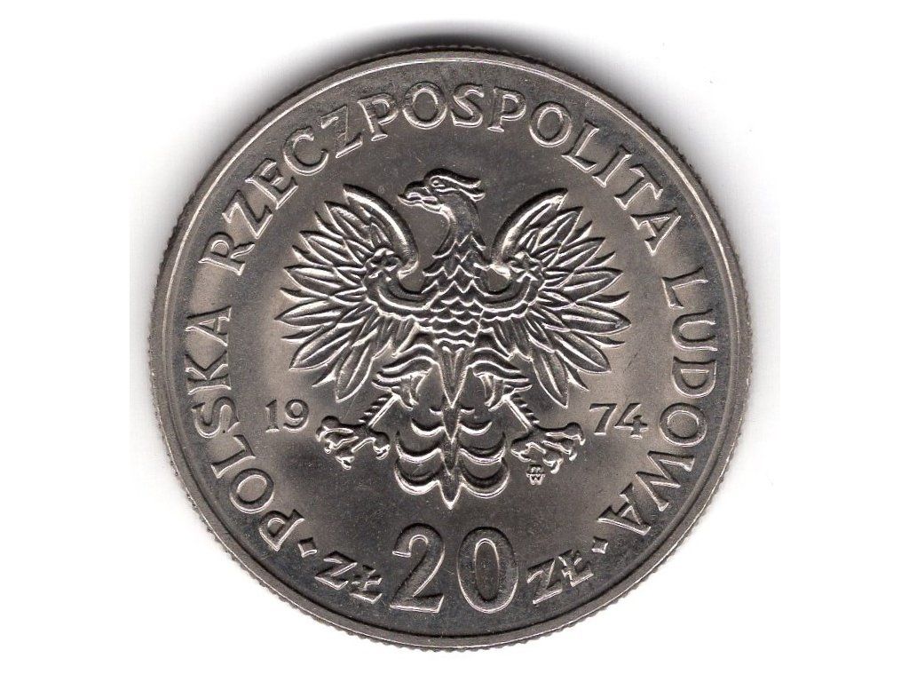 POLSKA. 20 złotych 1974. Nowotka.