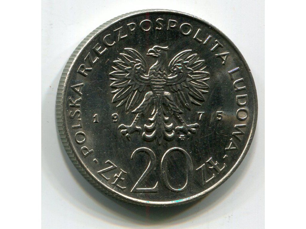 POLSKA. 20 złotych 1975. Międzynarodowy Rok Kobiet.