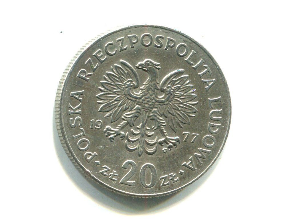 POLSKA. 20 złotych 1977. Nowotka.