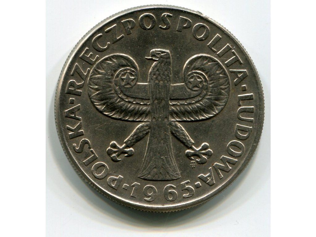 POLSKA. 10 złotych 1965. 700 lat Warszawy (Kolumna).