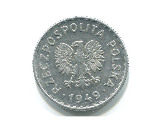 POLSKA. 1 złoty 1949. Al.