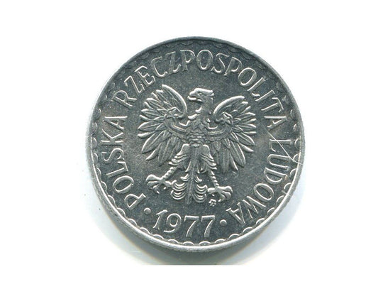 POLSKA. 1 złoty 1977.