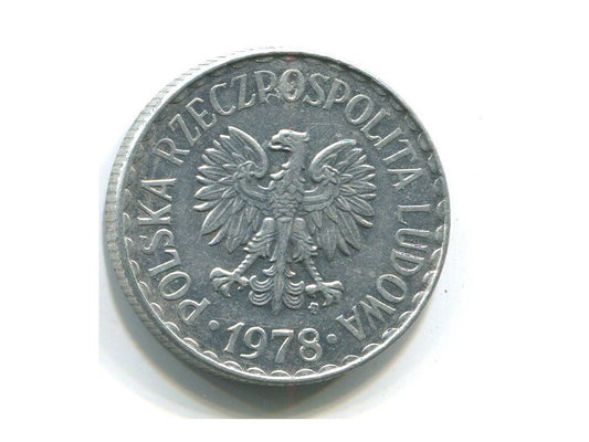 POLSKA. 1 złoty 1978. Marka.