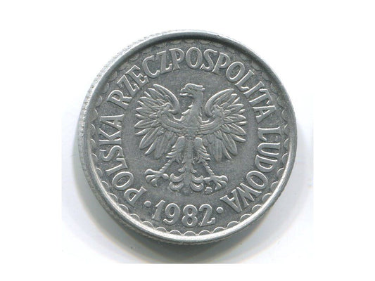 POLSKA. 1 złoty 1982.