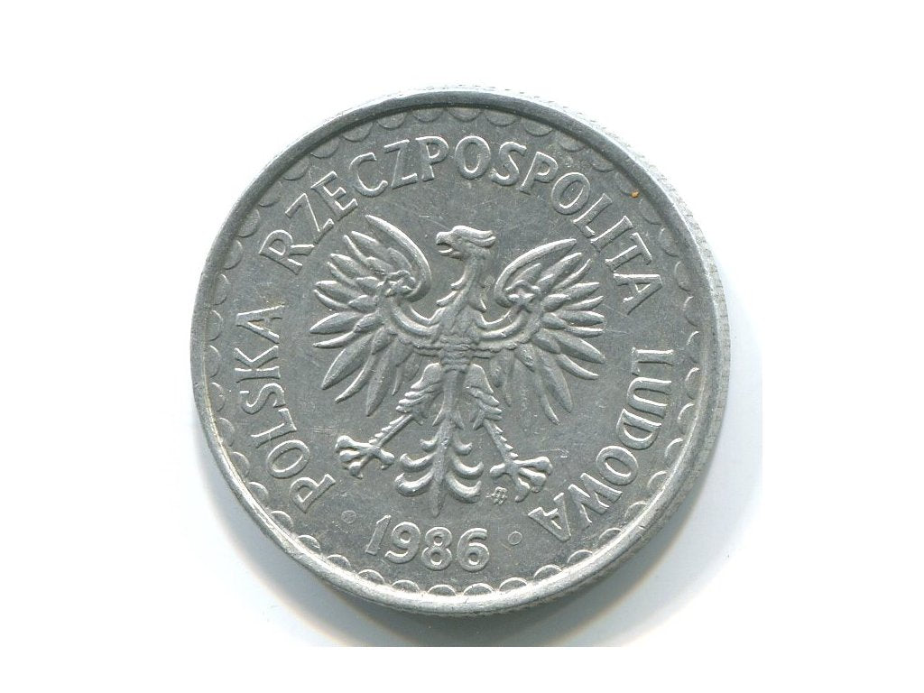 POLSKA. 1 złoty 1986.