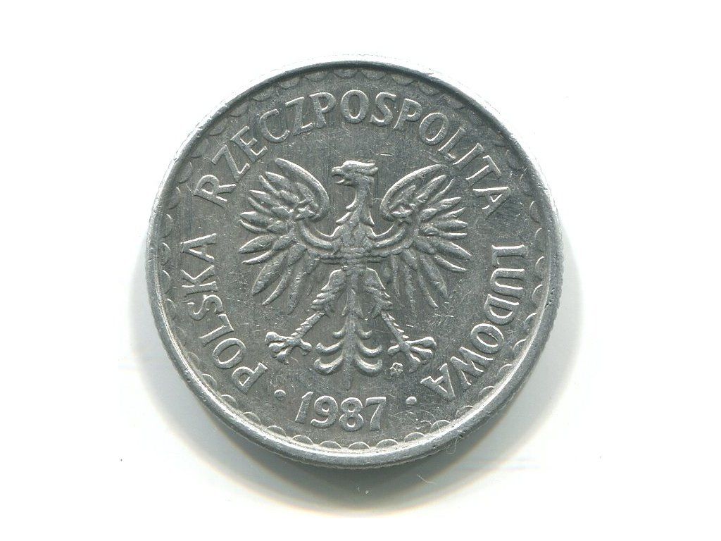 POLSKA. 1 złoty 1987.